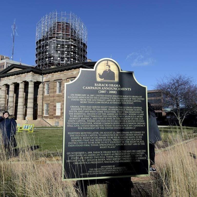 Obama historical marker now at Illinois' Old State Capital